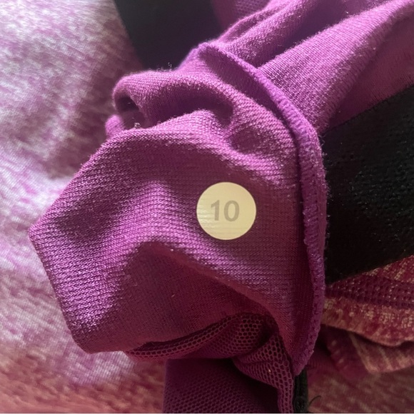 Lululemon Purple Scoop Neck Tank | size 10 - Picture 6 of 8